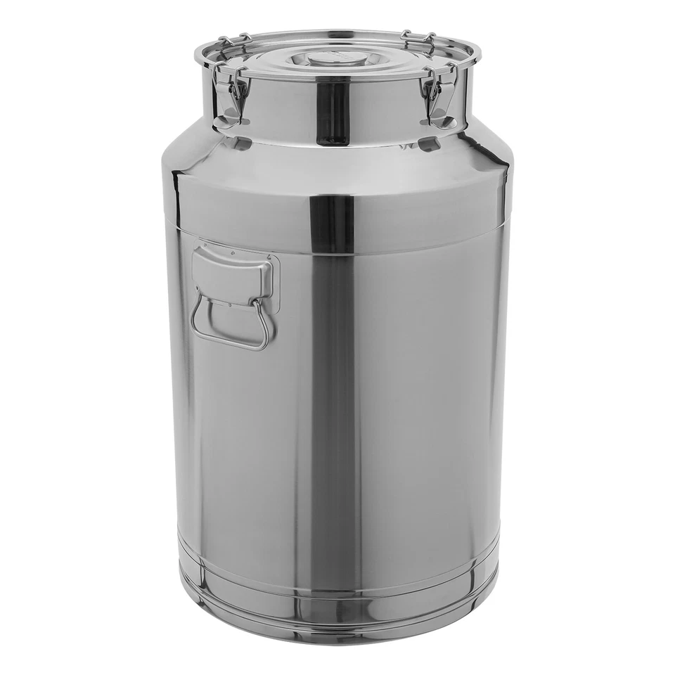Jarra de leche 76L/20 gal lata de leche cubo sellado de acero inoxidable 40*64 cm/15,75*25,20 pulgadas Foto 4 de 4