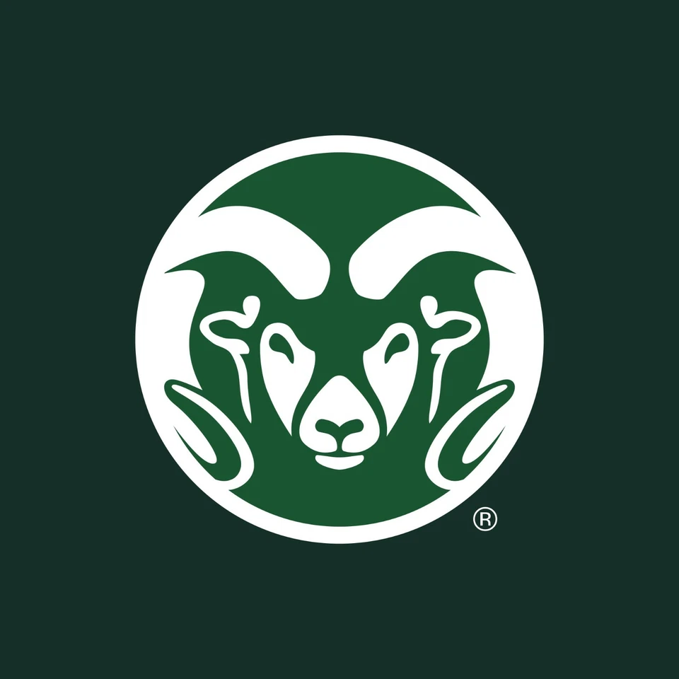 Sudadera Colorado State Rams Logo Primario Pecho Izquierdo Cremallera Completa - Bosque Foto 2 de 4