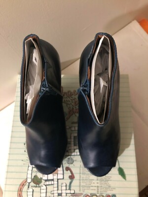 Bottines Jeffrey Campbell 'Tick-NS' Taille US 6.5 (M) Bleu - Neuf Avec Emballage, Cuir, Style Bootie