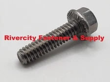 1/4-20x1 Flange Bolts 1/4 x 20 x 1" Stainless 1/4x20x1 Screws 1/4-20 x 1
