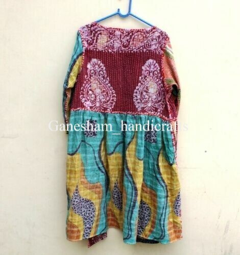 Lotto 10 pezzi cotone indiano vintage fatto a mano donna abbigliamento invernale kantha giacca cappotto - Foto 6 di 6