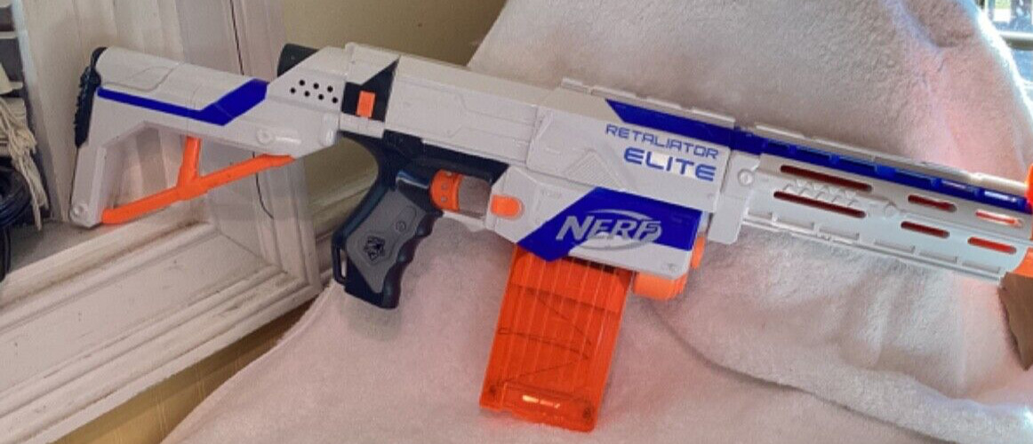 NERF N-Strike Elite Retaliator Foam Dart Gun Dark Blue Blast
