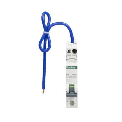 Crabtree Starbreaker RCBOs 6kA 30mA - 6A, 10A, 16A, 20A, 32A, 40A NEW