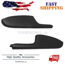 Leather Front Door Panel Armrest Cover Fits 2013-2017 Honda Accord Black 2PCS
