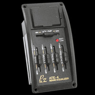 ARTEC ATE-4 Acoustic Guitar 4 Band Equalizer EQ Preamp & SF-607 Piezo Pickup