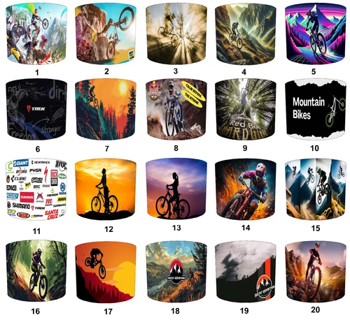 Handmade Mountain Bikes Ceiling Lampshade Table Lamp shades Pendant lampshades