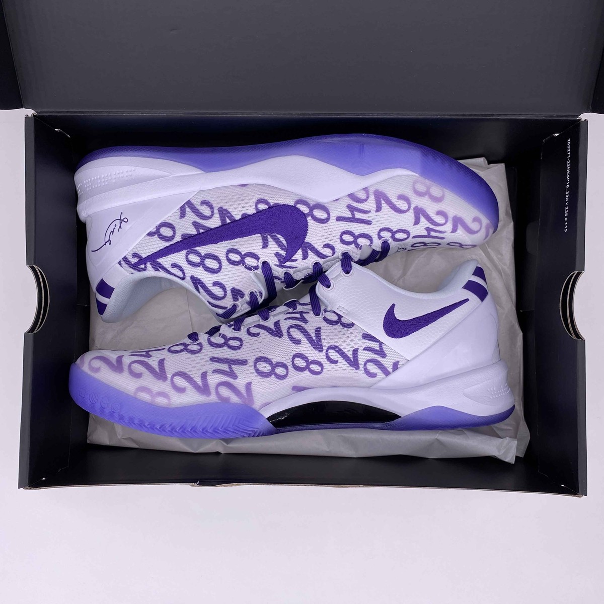 Nike Kobe VIII Protro 12 US ホワイト/パープル 2/13発売｜Nike Kobe 8 Protro 