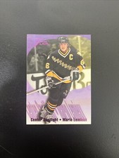 1994-95 FLEER CENTER SPOTLIGHTS HOCKEY CARD MARIO LEMIEUX PITTSBURGH PENGUINS