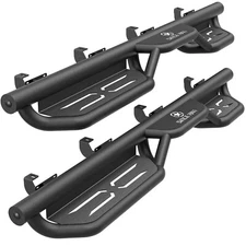 For 2020-2025 Jeep Gladiator JT 4 Door Running Boards Side Steps Nerf Bar Plates