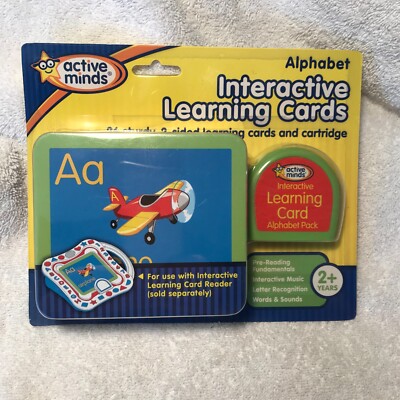 Vintage  Active Minds Interactive Learning Alphabet Cards