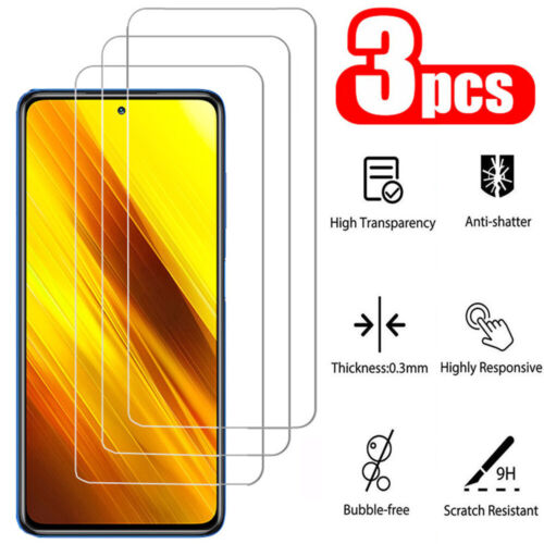 For Xiaomi Poco X3 NFC X3 Pro F2 Pro F3 M3 3PCS Tempered Glass Screen Protector | eBay