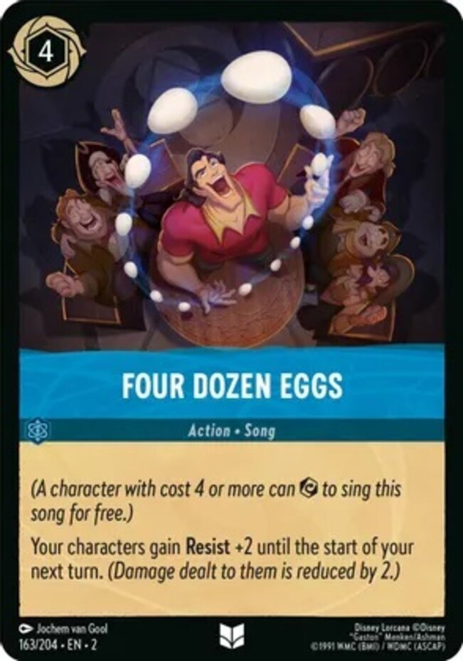Near Mint Lorcana Four Dozen Eggs - 163/204 - Uncommon Rise of the Floodborn (Se