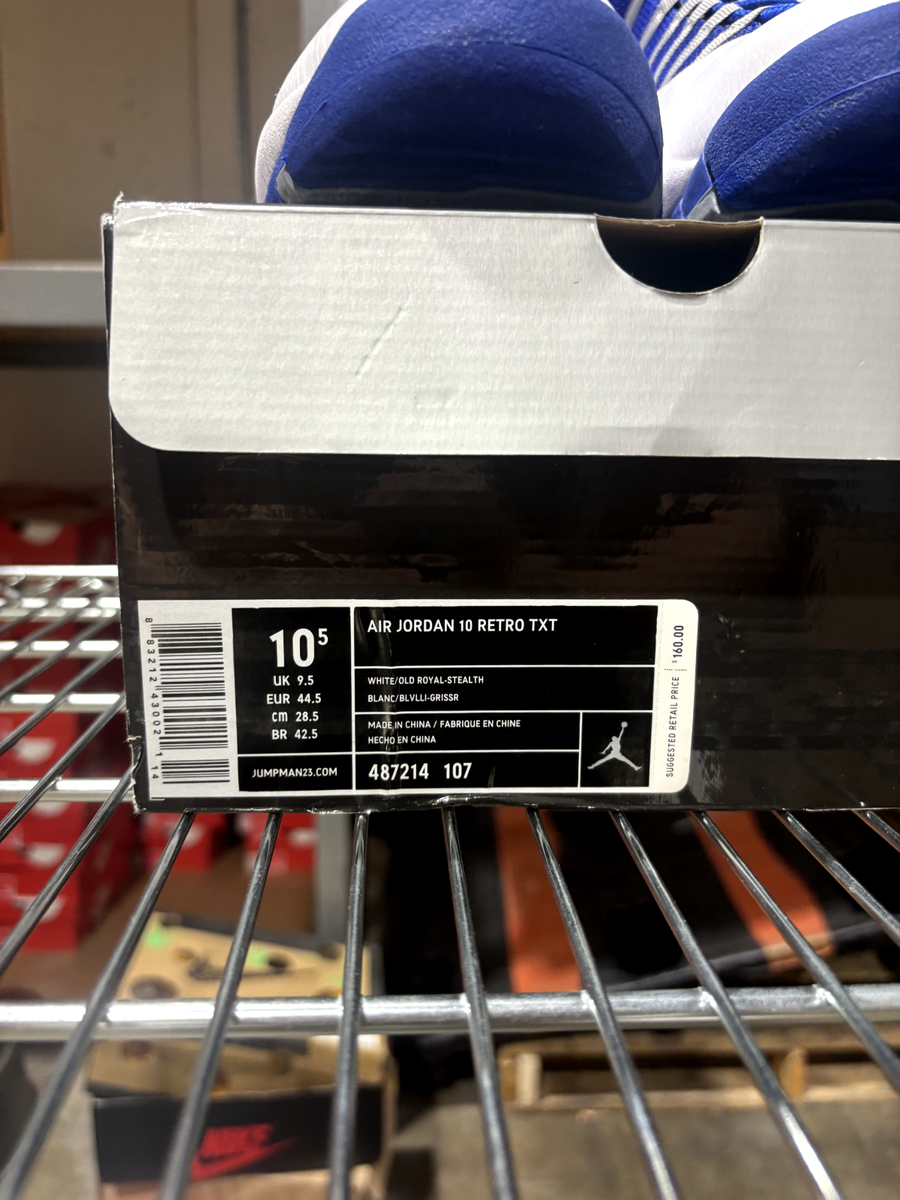 Size 10.5 - Air Jordan 10 Retro TXT Old Royal 487214-107 | eBay