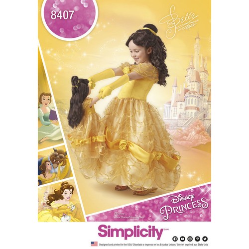 Disney Princess Costume Belle Beauty and the Beast Simplicity Pattern UPIC 8405 - Picture 13 of 14