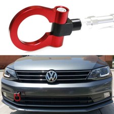 Red Track Racing Style Aluminum Tow Hook Ring For 2011-2018 Volkswagen Jetta Mk6