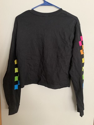 polaroid crop top long sleeve