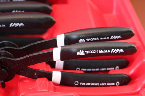 Mac Tools PK1250 12-pc. Quarter-Turn Retaining Ring Pliers Set Missing TPQ32 - Picture 3 of 8