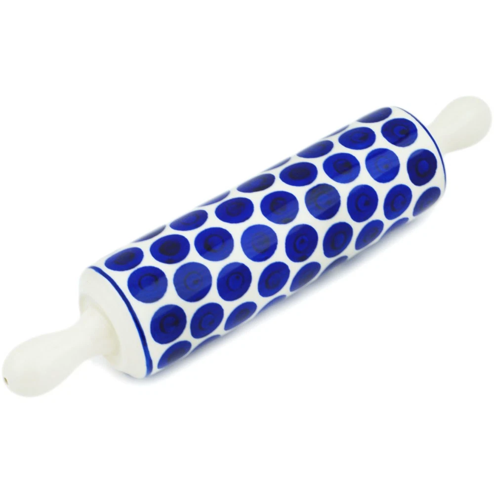 Polish Pottery Rolling Pin 13" Splotched