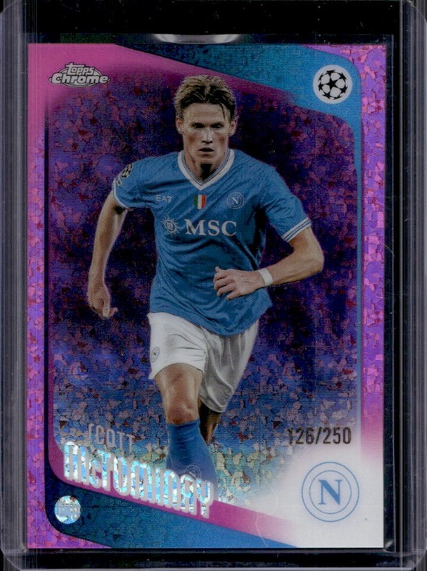 2025-26 Topps Chrome UEFA Scott McTominay Pink Mini-Diamonds Refractor #/250