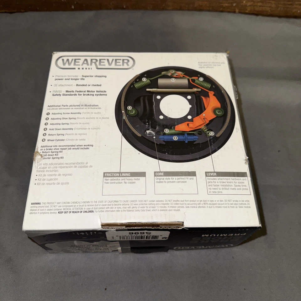 Juego de zapatas de freno trasero Wearever para Ford Contour Mercury Mystique 95-02 modelo S696 Foto 3 de 4