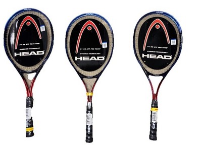 Vintage Head Tennis Racquet Professional XTRALONG XL 4 1/4  28  / Cover Lot Of 3
