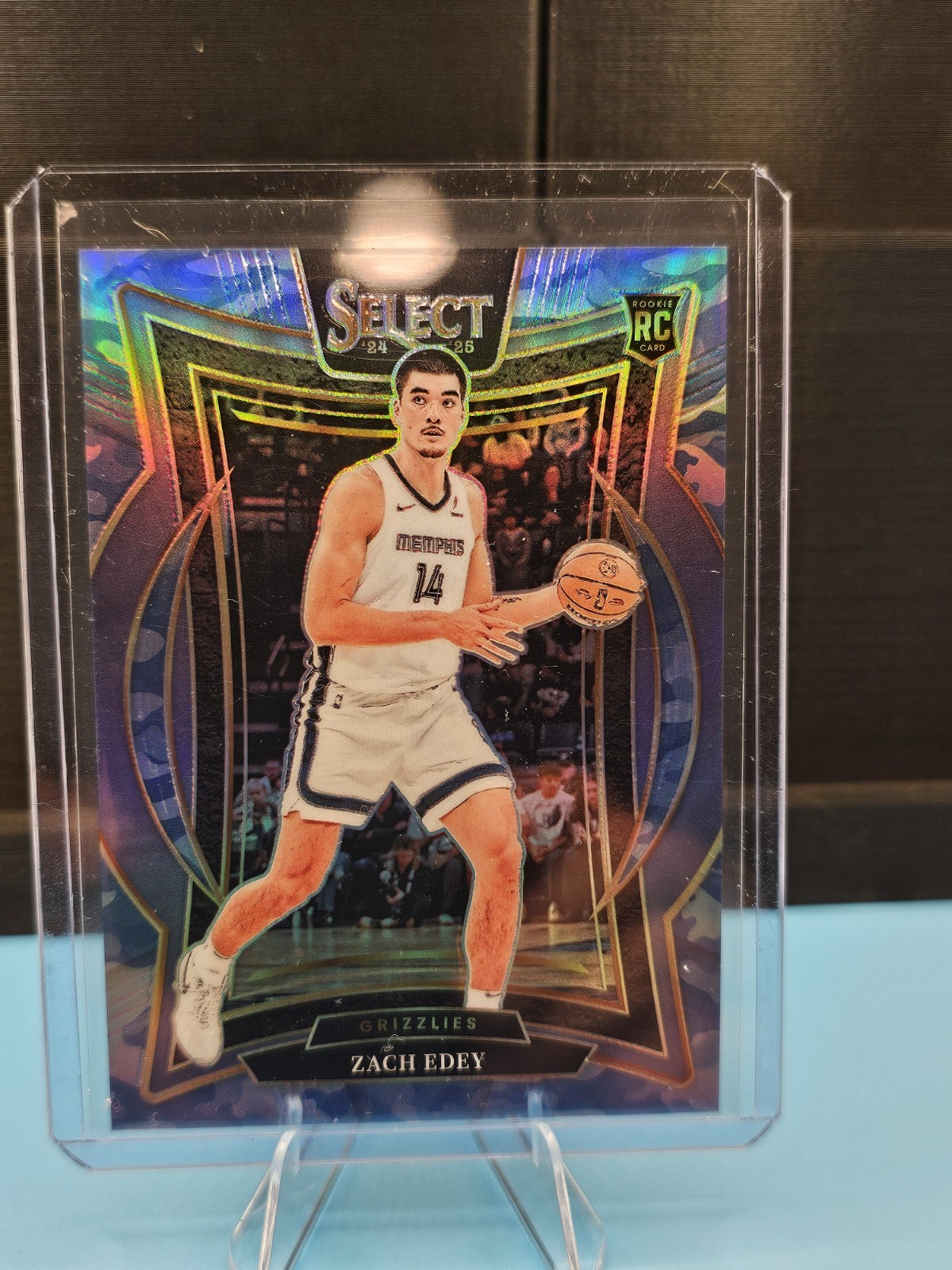 2024 Panini Select Blue Camo ZACH EDEY Grizzlies RC Rookie /99! Concourse