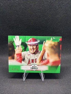 2025 Topps Stadium Club - Mike Trout #32 Green Foil /199