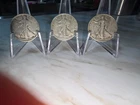 LOT OF 3 WALKING LIBERTY HALF DOLLARS - 1943- and 2 1945s CIRCULATED-50C