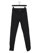 Topshop Women's Jeans UK 8 Black Cotton with Elastane Skinny