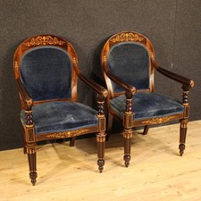 Pair of antique armchairs French chairs Charl...
