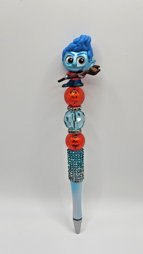 Doorables or Tsum Tsum Handmade Beaded Pen Silicone Glass or Plastic Beads - Picture 18 of 58