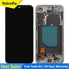 OLED For Samsung Galaxy S23 FE SM-S711U LCD Display Screen Touch Digitizer Frame