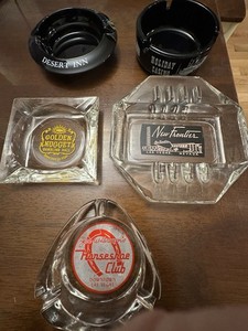 5 Vintage Las Vegas Ashtrays