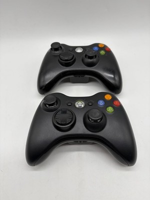 2x Original Xbox 360 Microsoft Wireless Controller Batterieklappe fehlt, geprüft