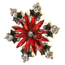 Christmas Brooch Dress Accessory Sweater Pin Jewelry Wreath Brooch Cane Brooch