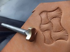 013-33 Sheaf Border hand made Brass Leather stamp saddlery punch
