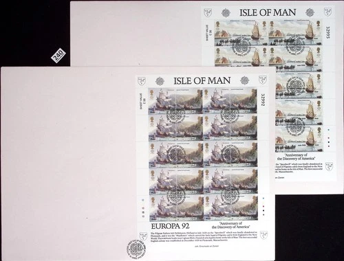 @ JERSEY 1992 - 2 FDC - CEPT - SHIPS