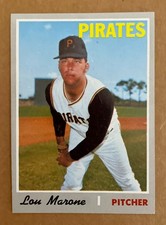 1970 Topps Pittsburgh Pirates Lou Marone Baseball Card #703 (NM/MT)