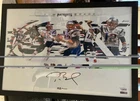 Tom Brady Facsimile Signed 16x20 Photo Framed Patriots Super Bowl Collage