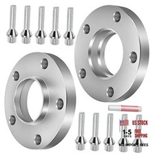 2X 5 Lug Wheel Spacers Hubcentric 2pcs - 5x120 -12x1.5-20mm-72.56mm Silver