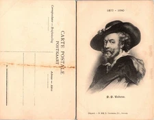 Vintage Carte Postale P P Rubens Art Postcard 1577-1640 Unposted Divided Sepia