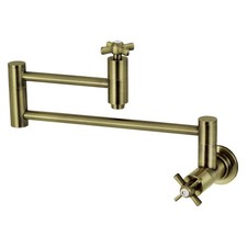 Kingston Brass KS810.ZX Millennium 3.8 GPM Wall Mounted Double - Brass