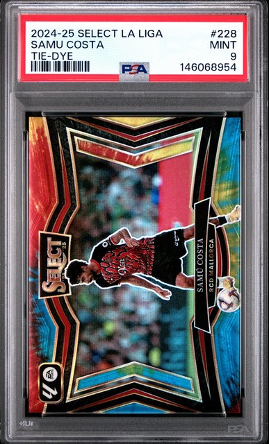 2024-25 PANINI SELECT LA LIGA TIE-DYE #228 SAMU COSTA 7/25 PSA 9