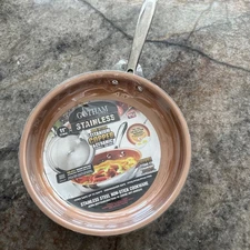 Gotham Steel: Stainless: Nonstick Titanium Copper And Ceramic 11” 27.9cm