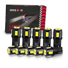 194 LED Bulbs 6000K Extremely Bright 5630 Chipsets T10 168 2825 175 Xenon White
