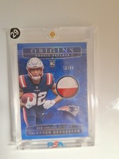 2025 Panini Origins - Rookie Patches TreVeyon Henderson #RPH-THN Blue /49 (MEM, 