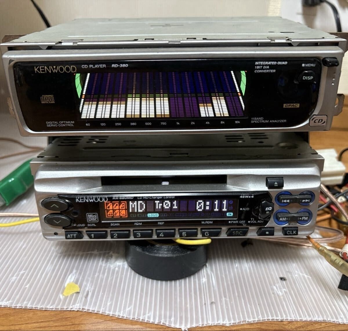 Kenwood RD-380 & RX-680MD CD MD Car Audio Operation confirmed