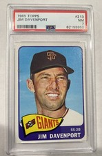 1965 Topps - Jim Davenport #213 PSA 7 Cert# 62155950
