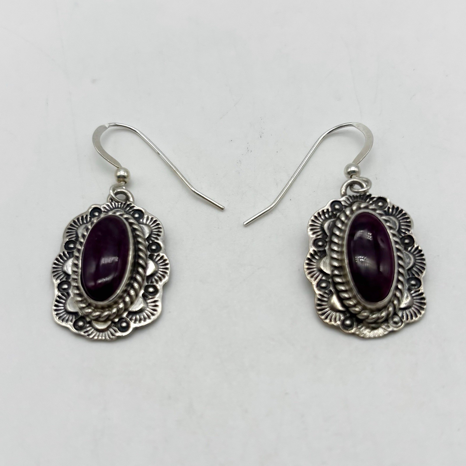 Kevin Ramone Navajo Native American Vintage Sterling Earrings 9G