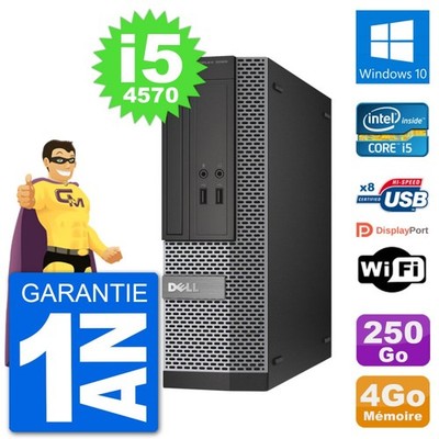 PC Dell Optiplex 3020 SFF I5-4570 RAM 4GB Festplatte 250GB Windows 10 Wifi